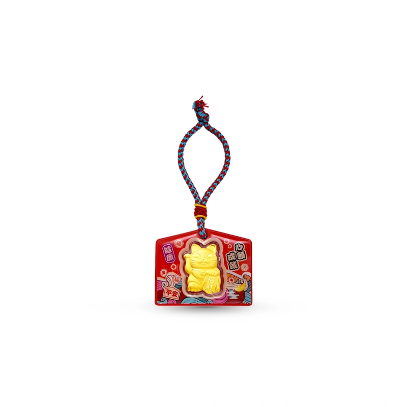 招財貓999.9黃金工藝精品金章