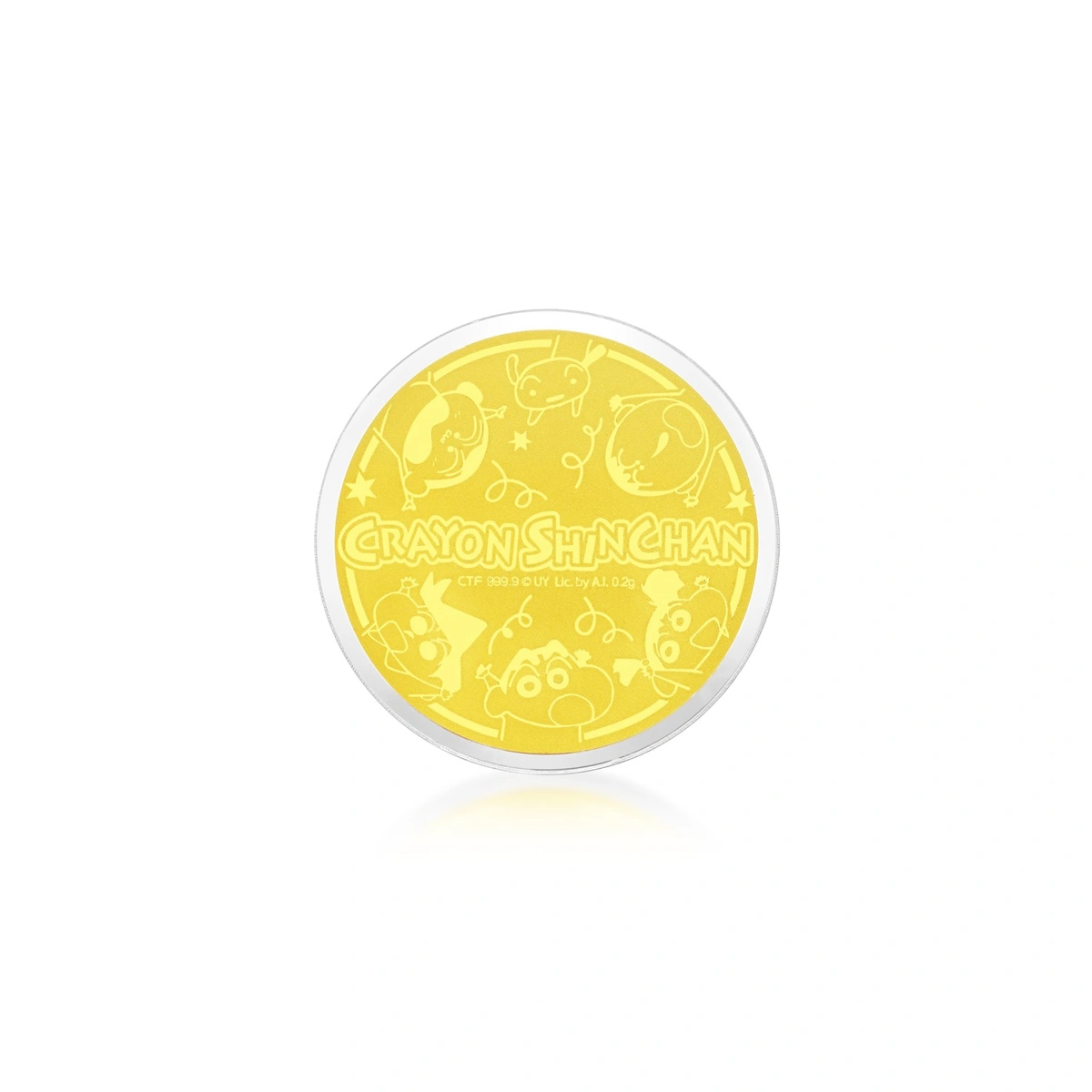 小新與小白999.9黃金工藝精品金章
