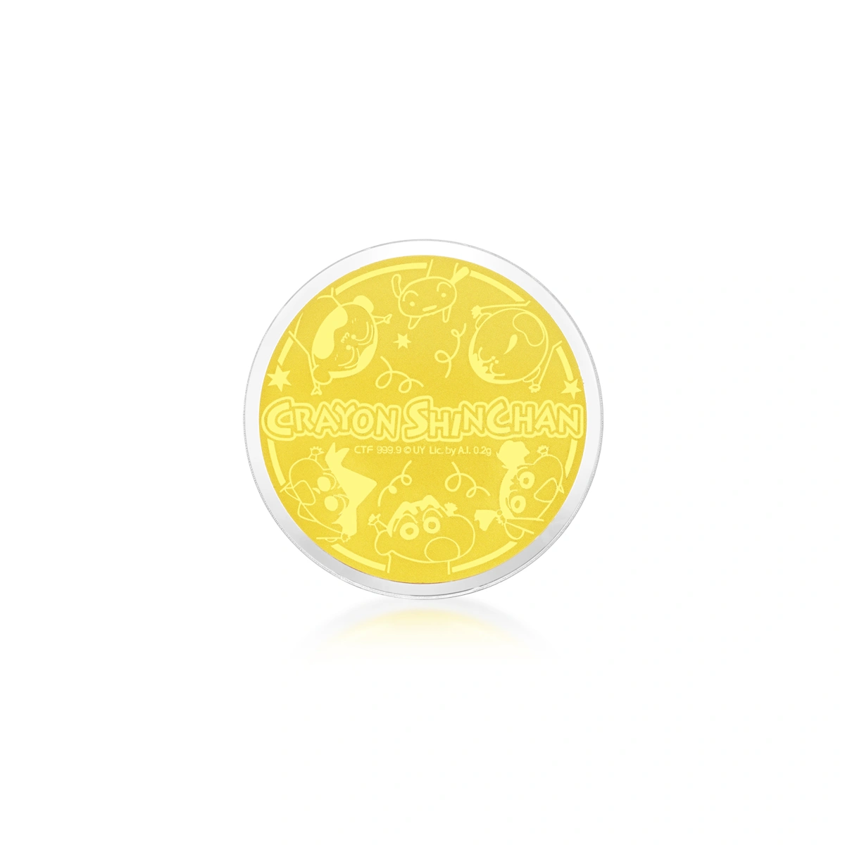 小新與小白999.9黃金工藝精品金章