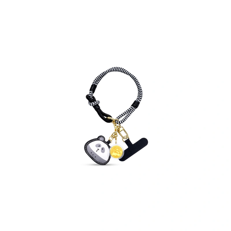 Sleepy KeKe 999.9 Gold coin with Panda Mobile Strap