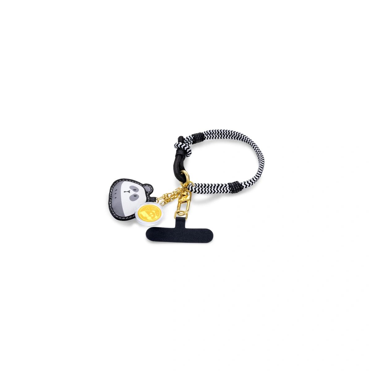 Sleepy KeKe 999.9 Gold coin with Panda Mobile Strap