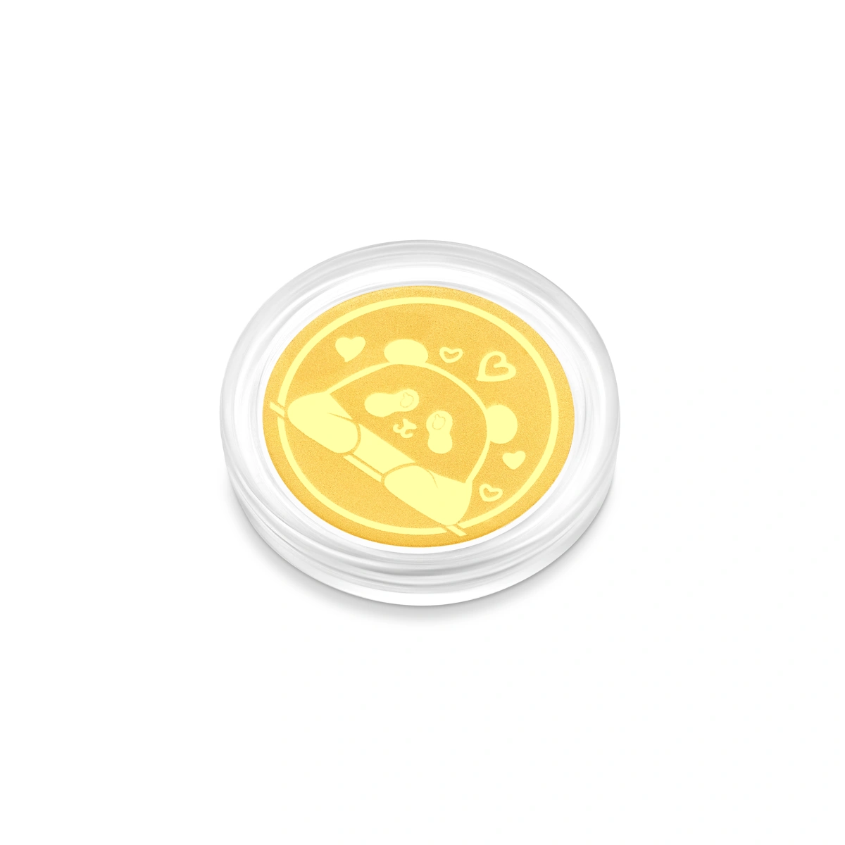 Sweet YingYing 999.9 Gold coin with Panda Mobile Strap