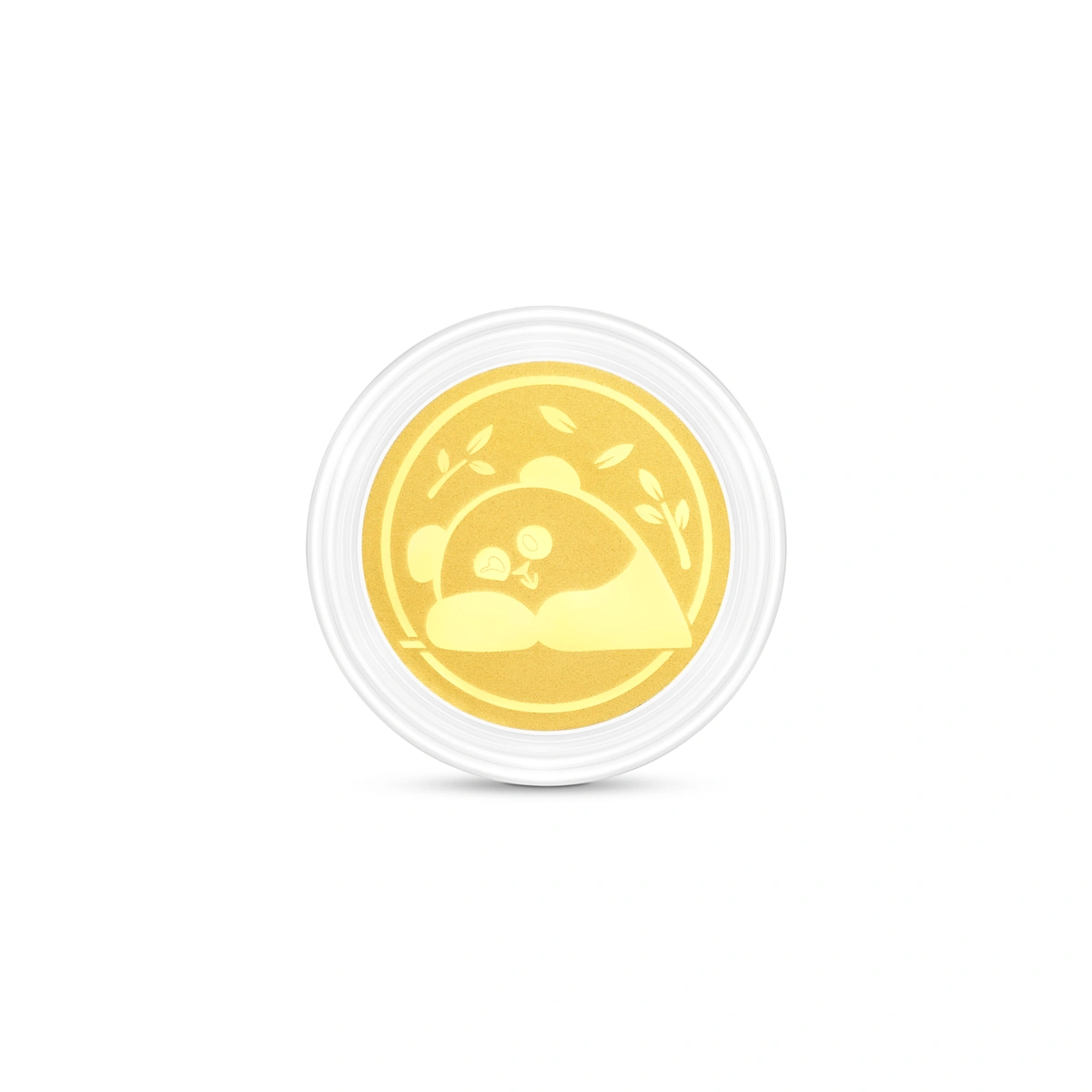 Foodie LeLe 999.9 Gold coin with Panda Mobile Strap