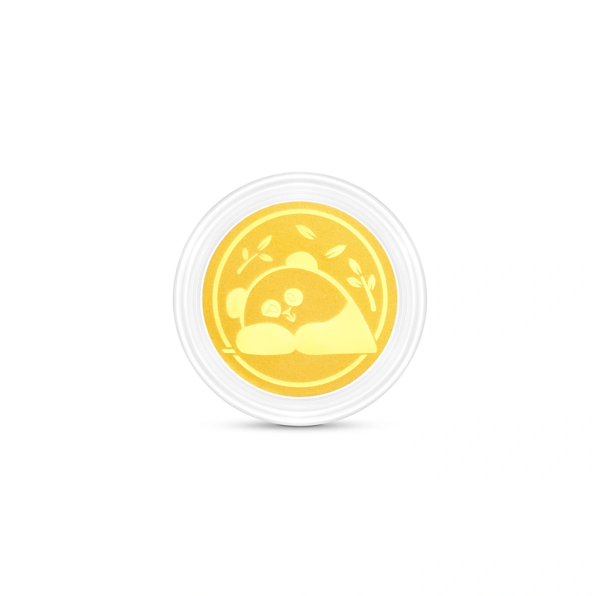 Foodie LeLe 999.9 Gold coin with Panda Mobile Strap
