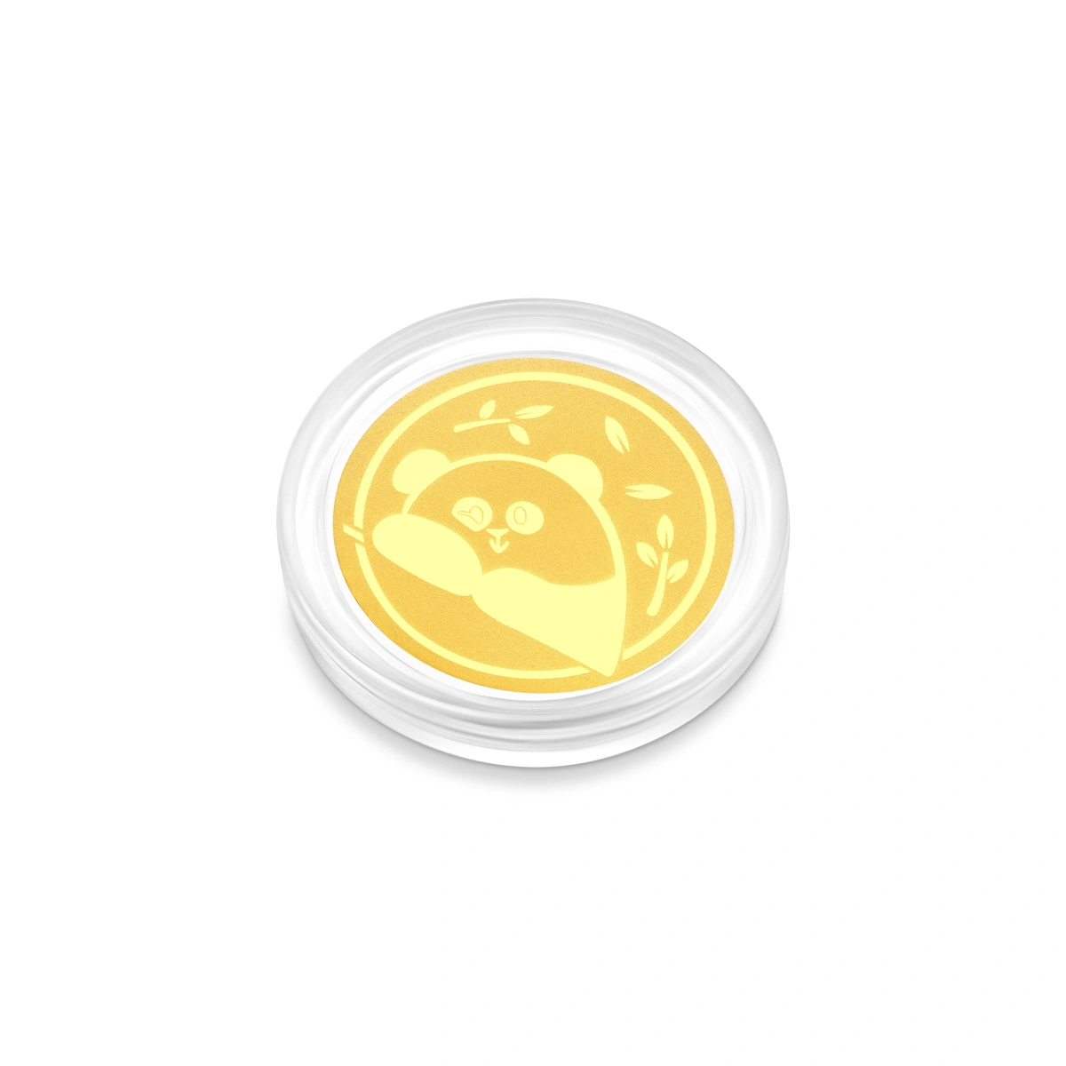 Foodie LeLe 999.9 Gold coin with Panda Mobile Strap