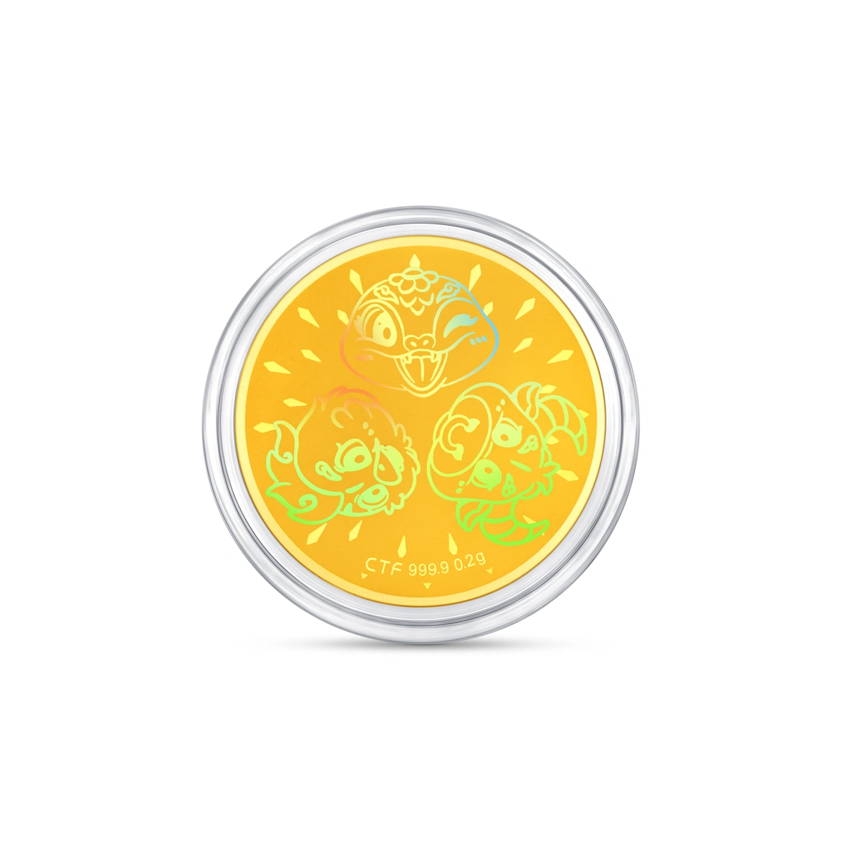 Zodiac San He 999.9 Gold Coin (Gift)