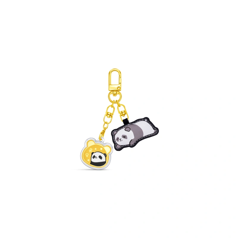 Mochi Brother 999.9 Gold Coin with Panda Key Chain