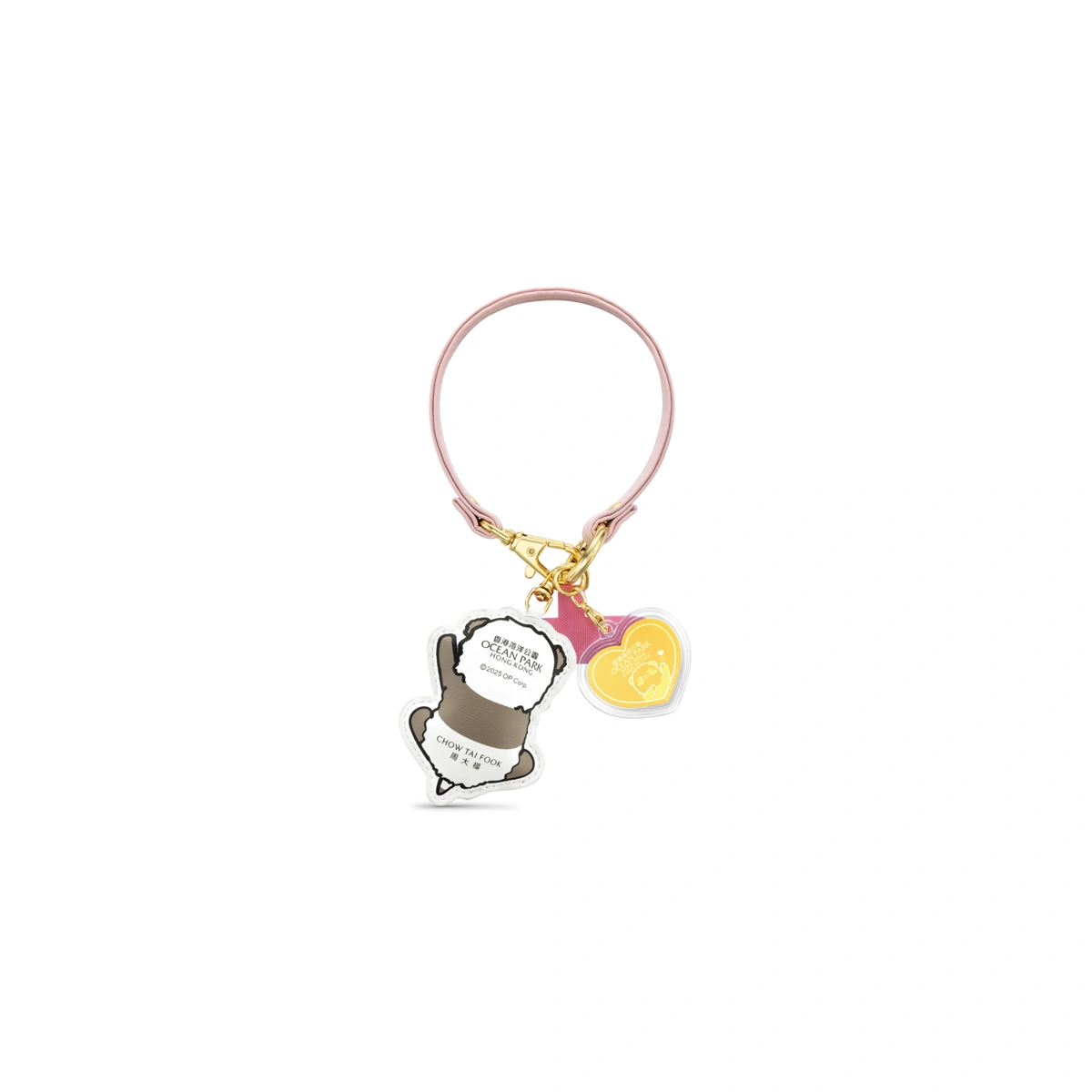 Super-girl JiaJia 999.9 Gold coin with Giant Panda Mobile Strap
