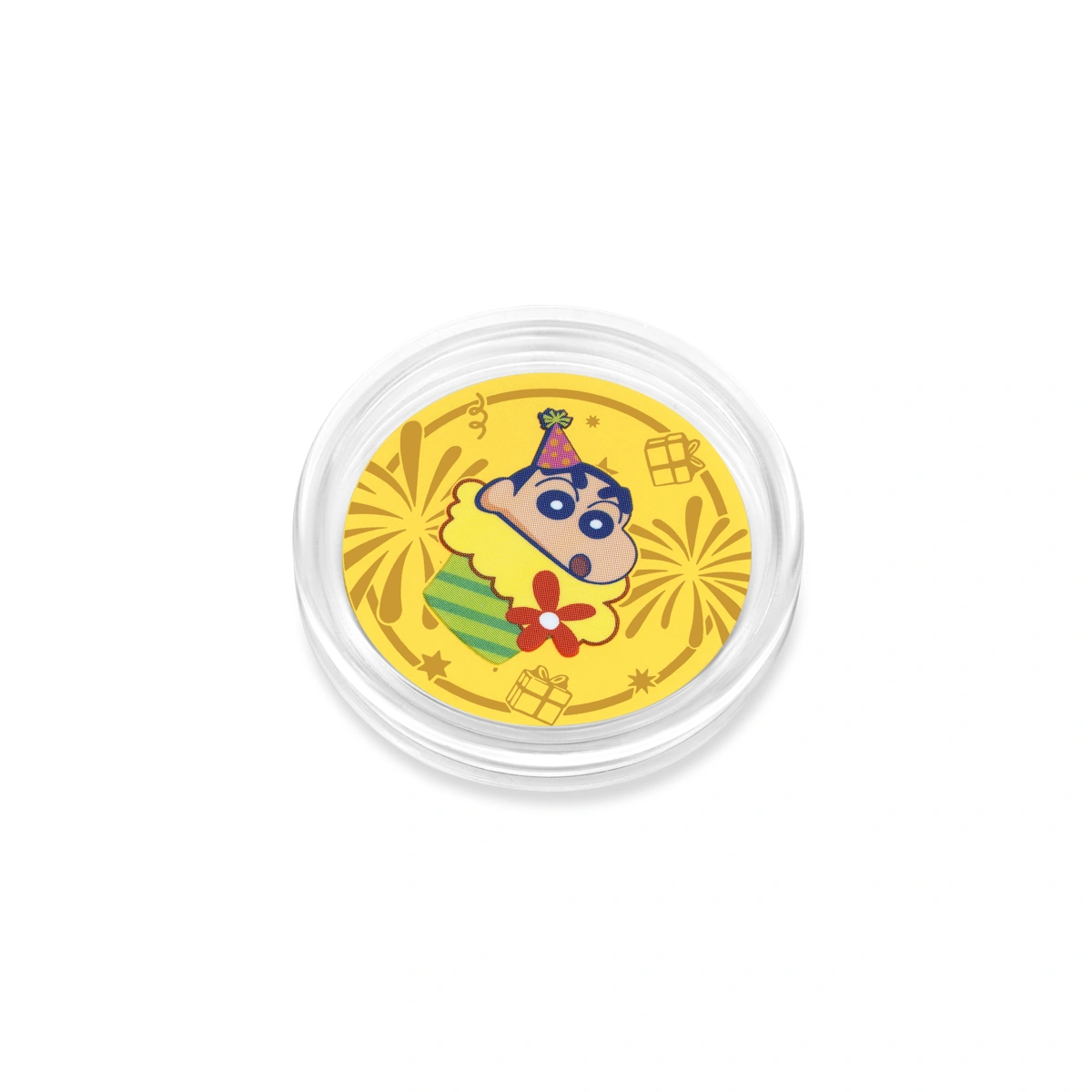 蠟筆小新 &ndash; 甜蜜派對999.9黃金工藝精品金章