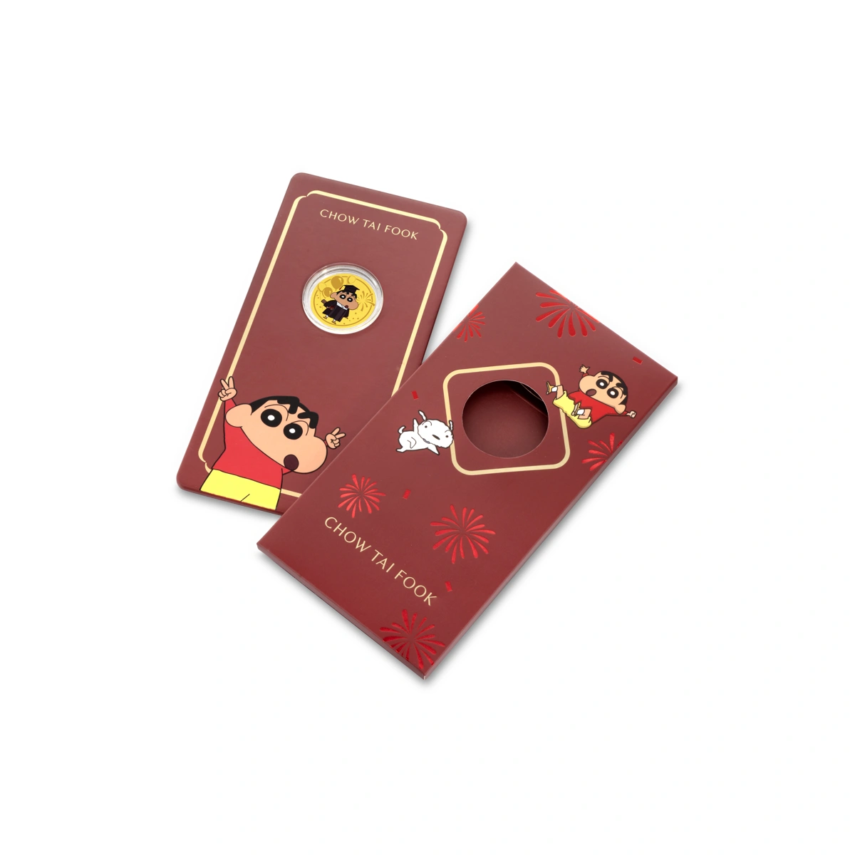 蠟筆小新 &ndash; 畢業快樂999.9黃金工藝精品金章