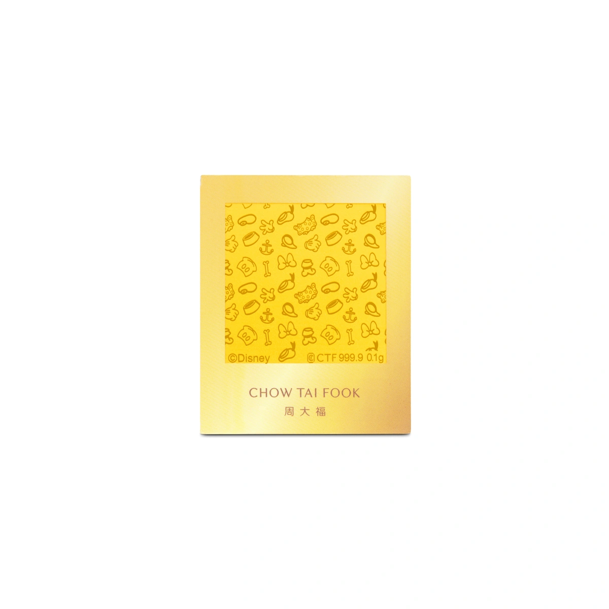 「Mickey and Friends」999.9黃金工藝精品金卡盲盒 (隨機1款)