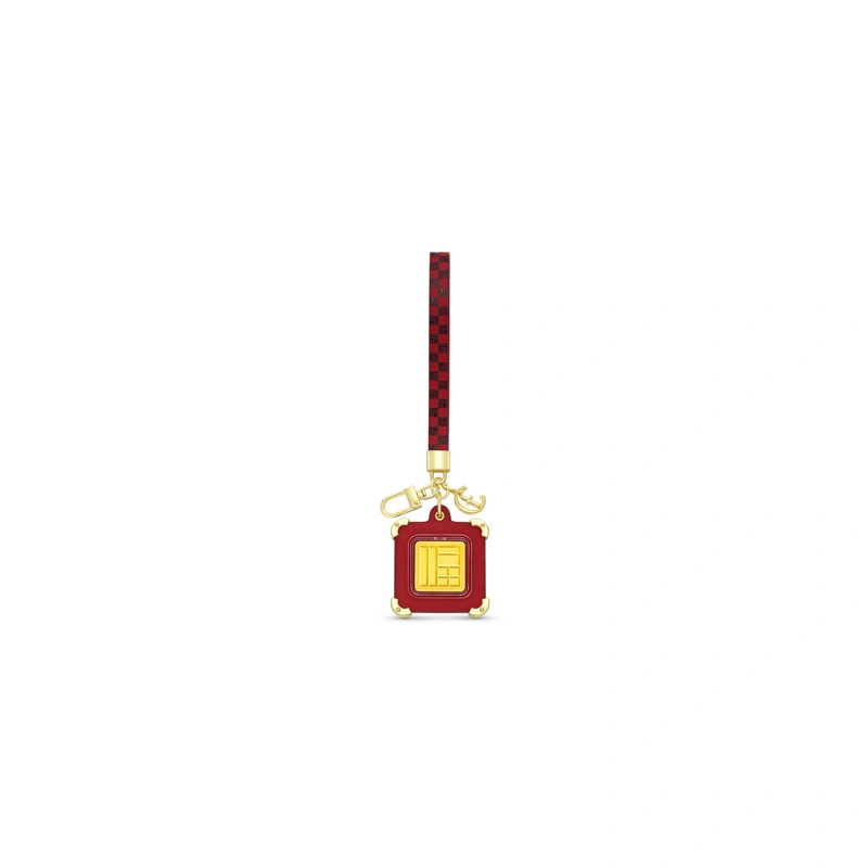 999.9 Gold Coin Bag Charm