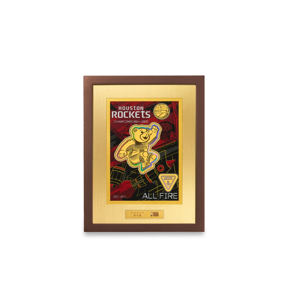 Houston Rockets Mascot 999.9 Gold coin