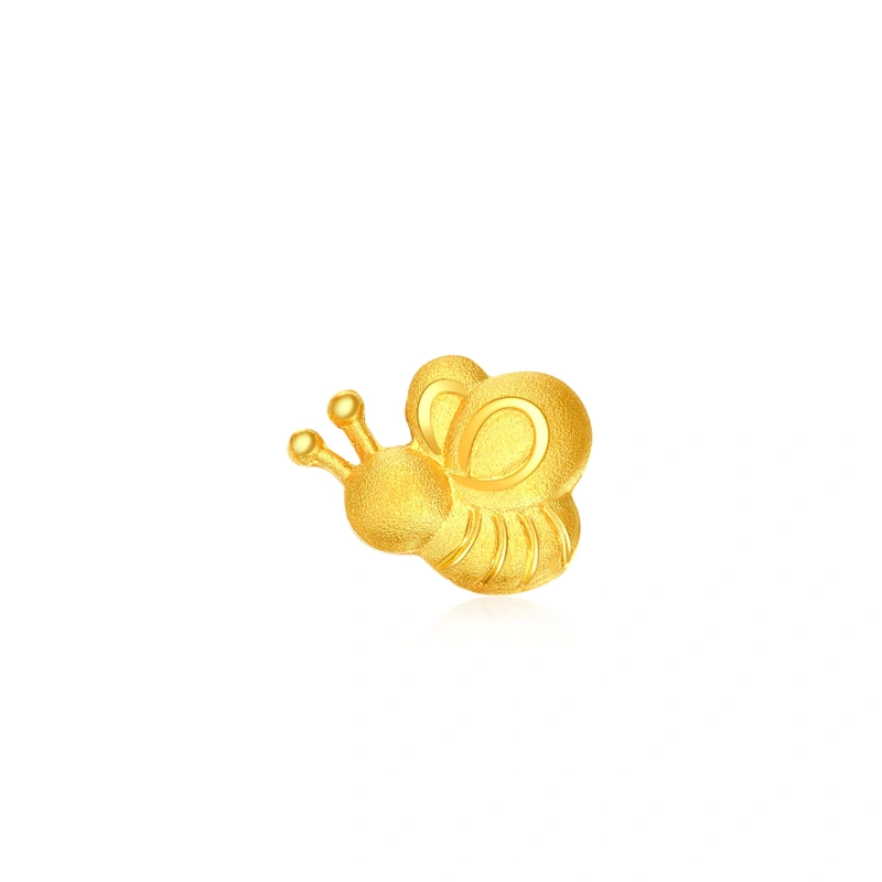 小蜜蜂999.9黃金工藝精品耳環 (單隻)