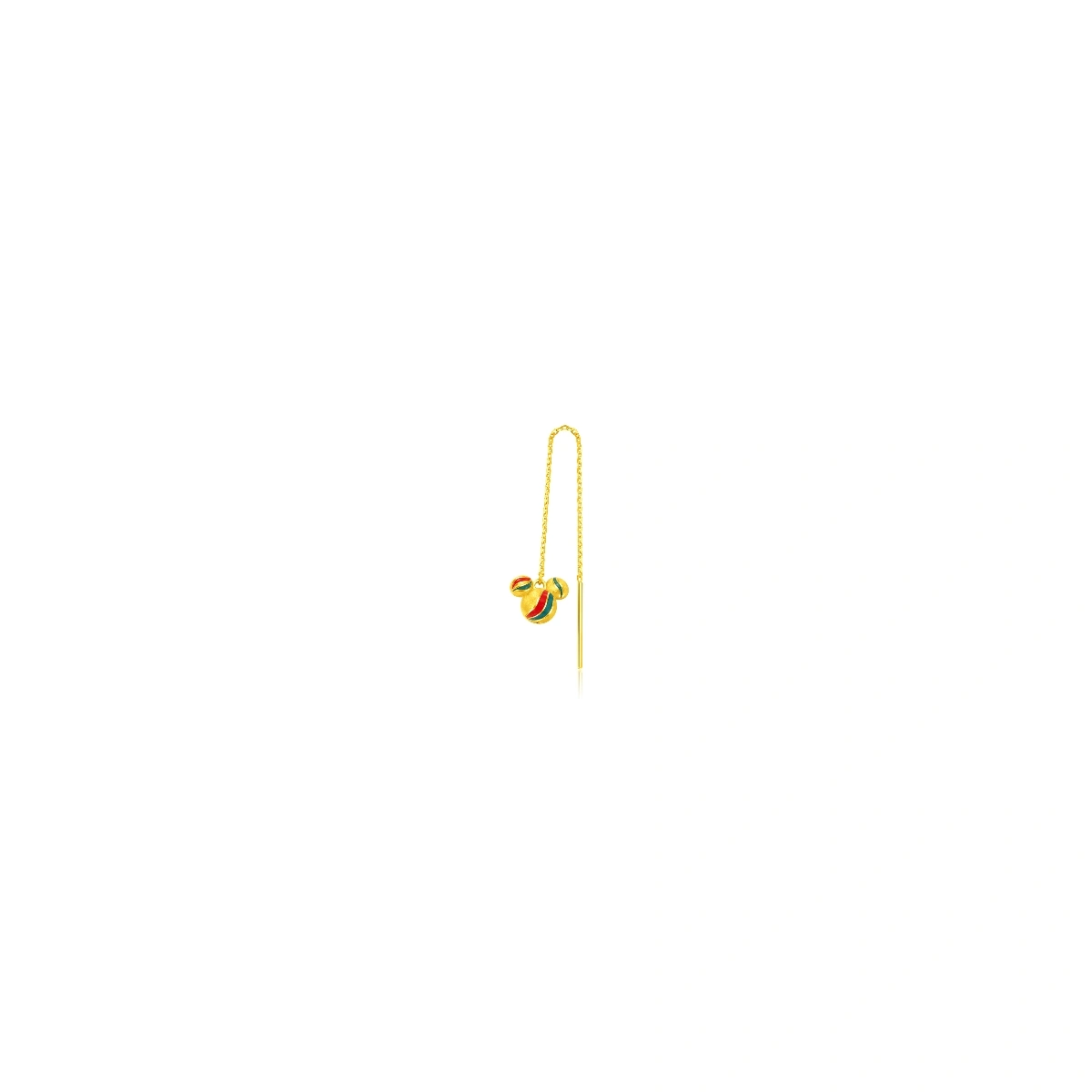 Mickey Mouse 999 Gold earring (Single)
