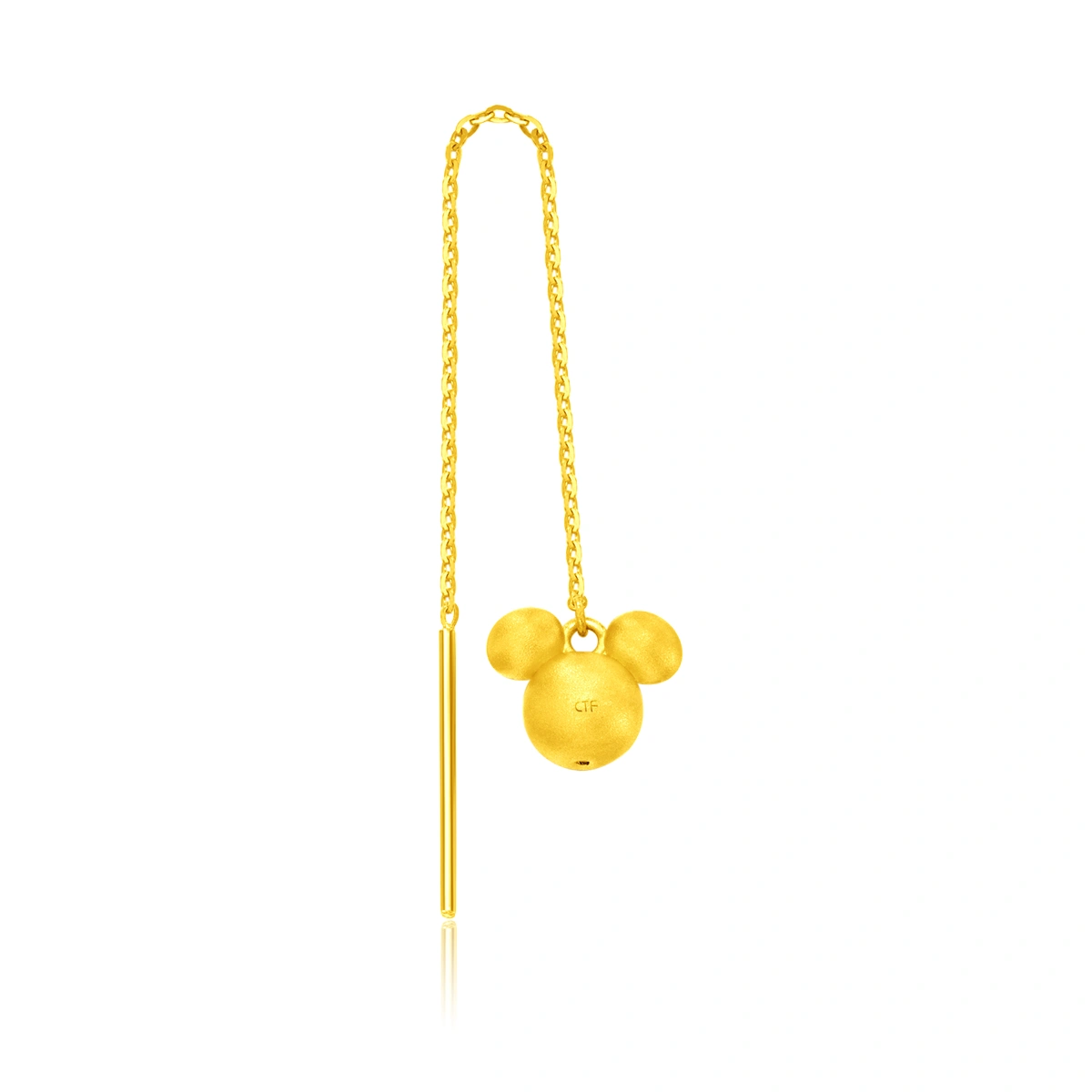 Mickey Mouse 999 Gold earring (Single)