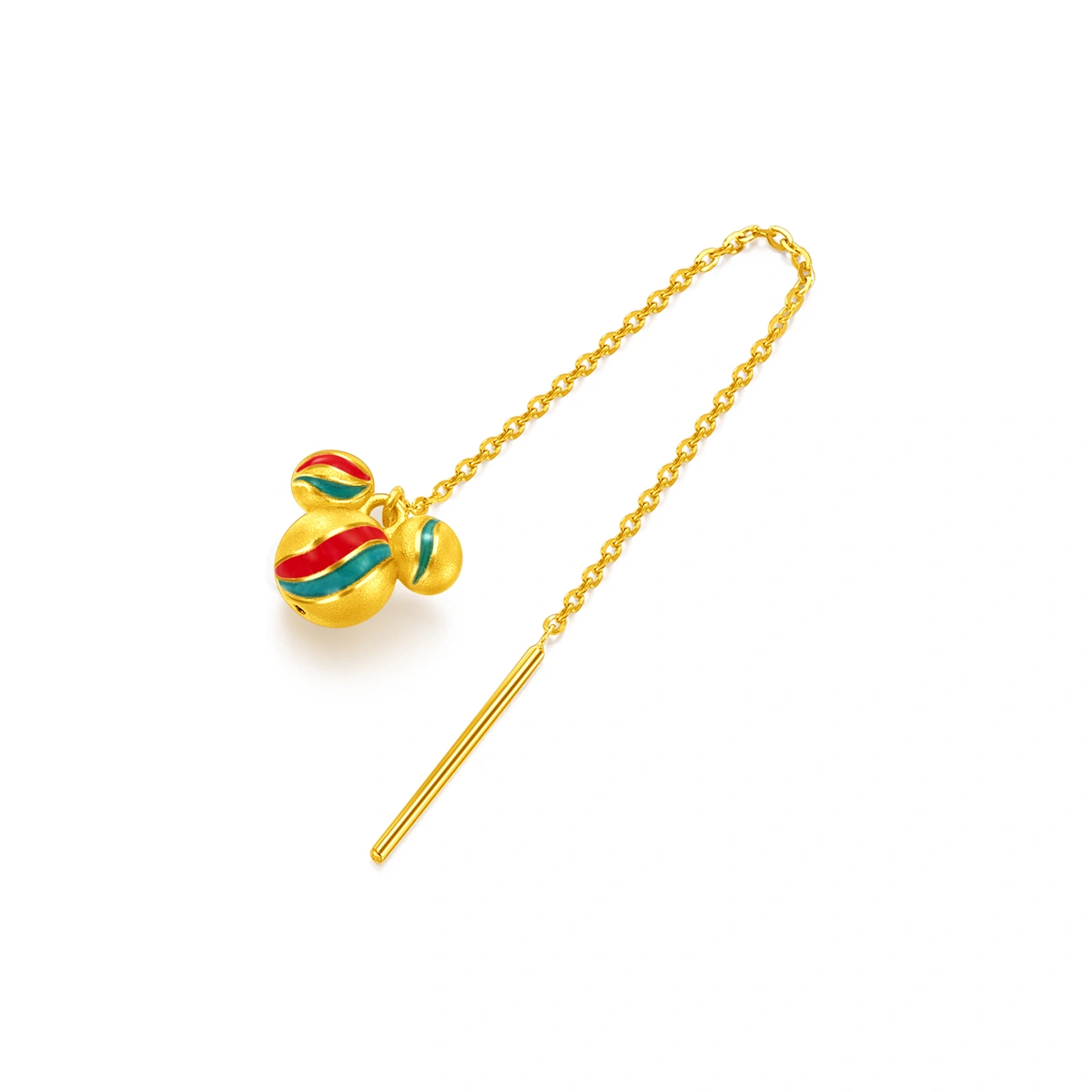 Mickey Mouse 999 Gold earring (Single)
