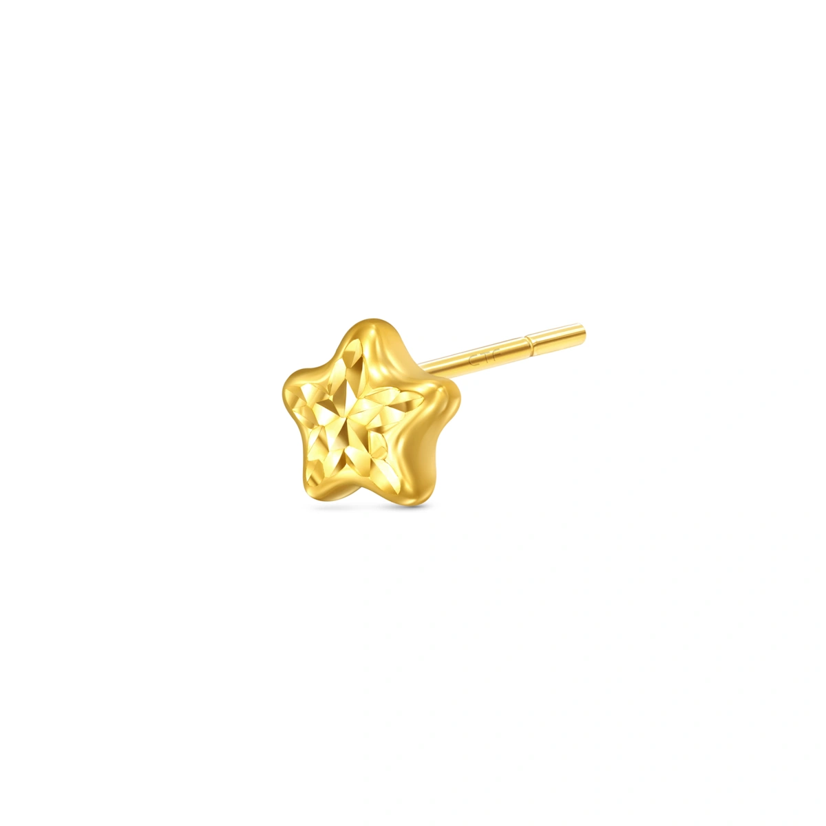 Star Shaped 999 Gold earring (Single)