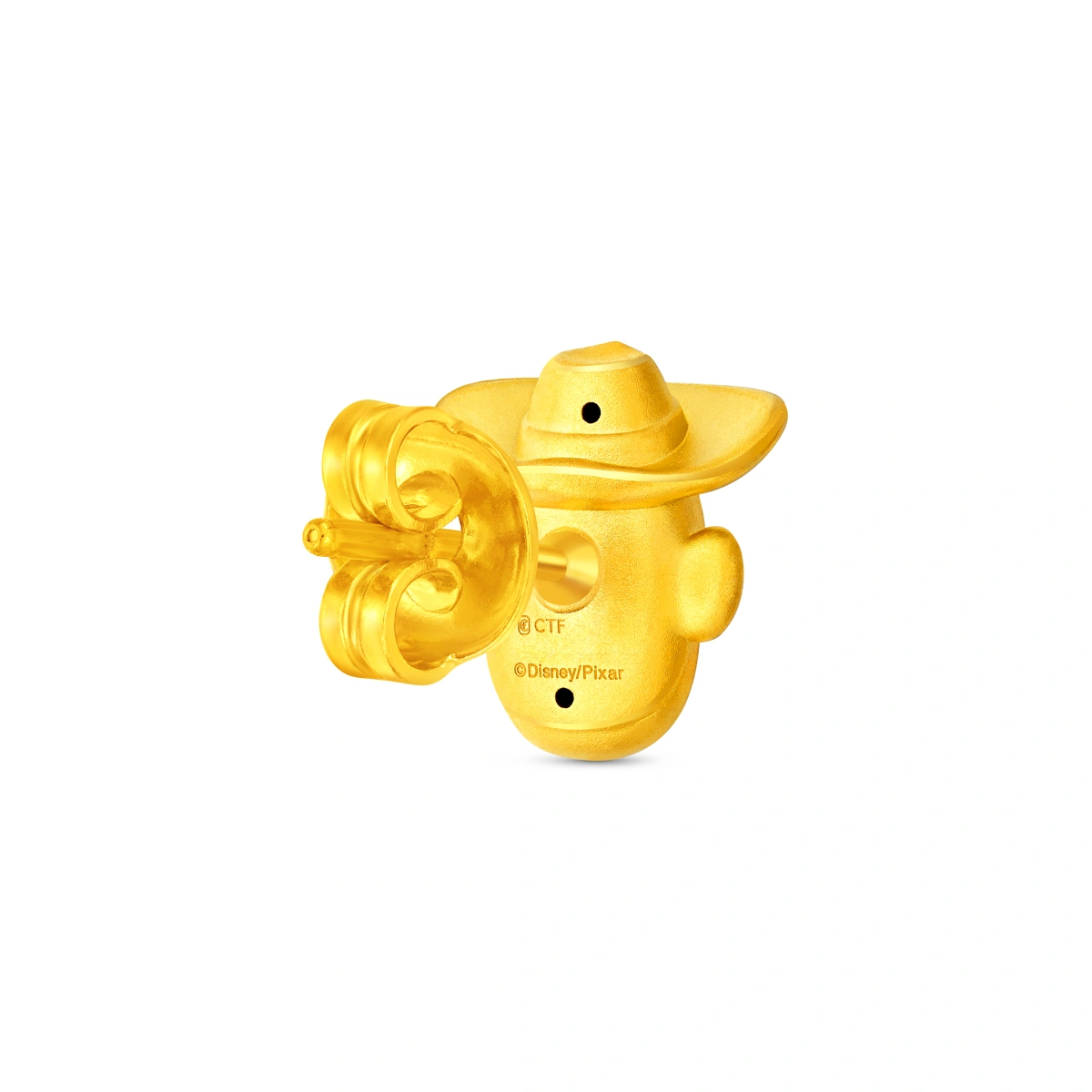 胡迪999足金工藝精品耳環(單隻)