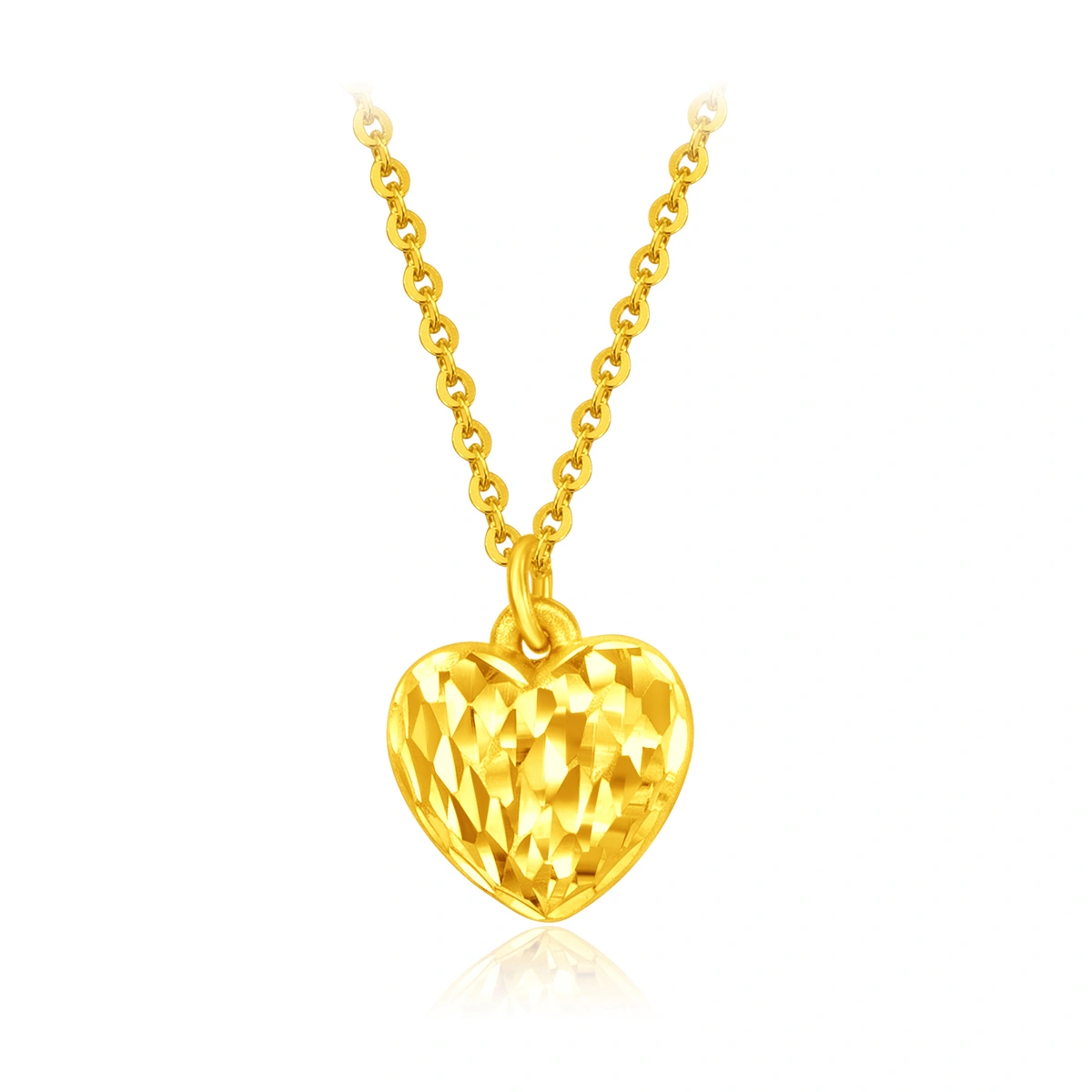 Heart Shaped 999 Gold necklace