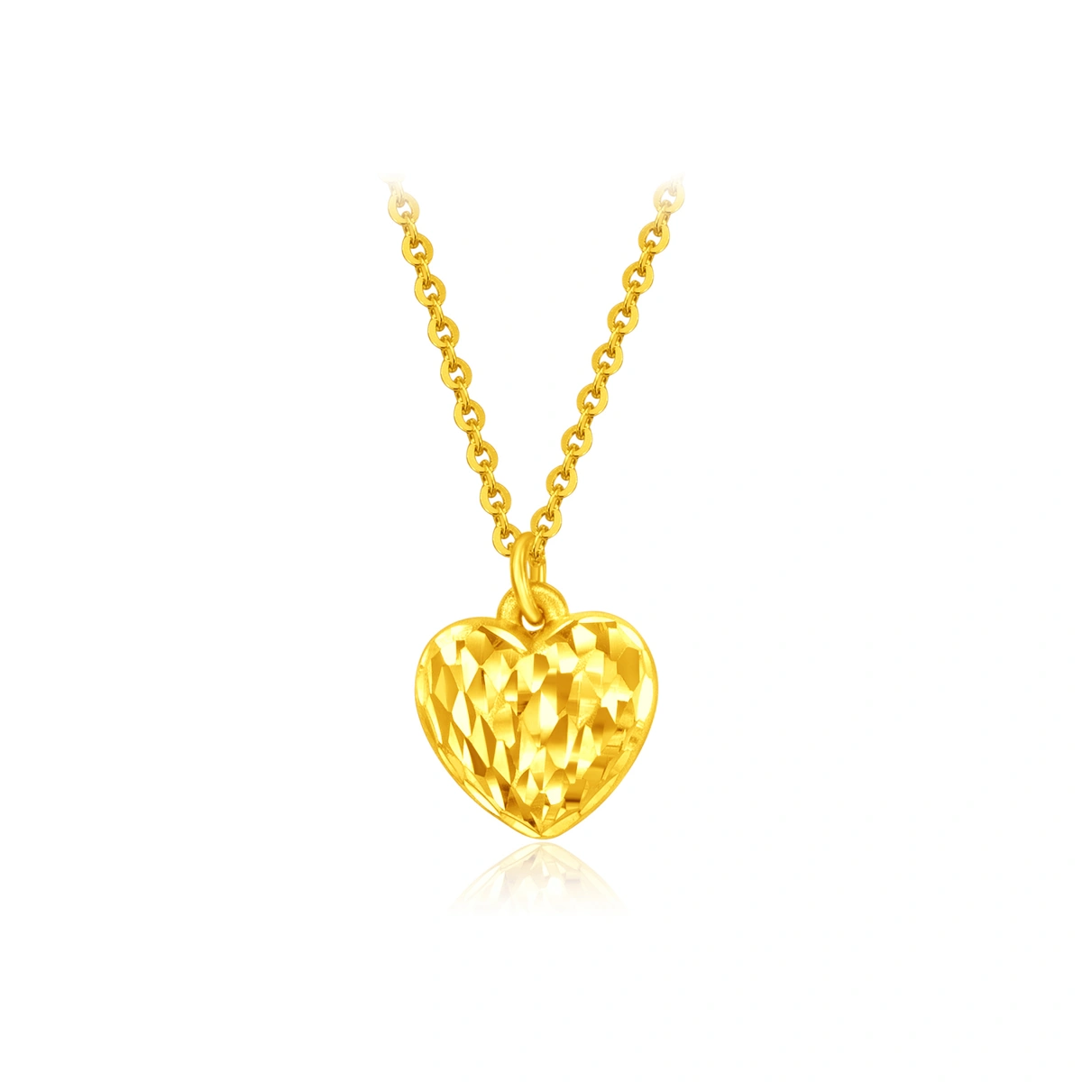 Heart Shaped 999 Gold necklace