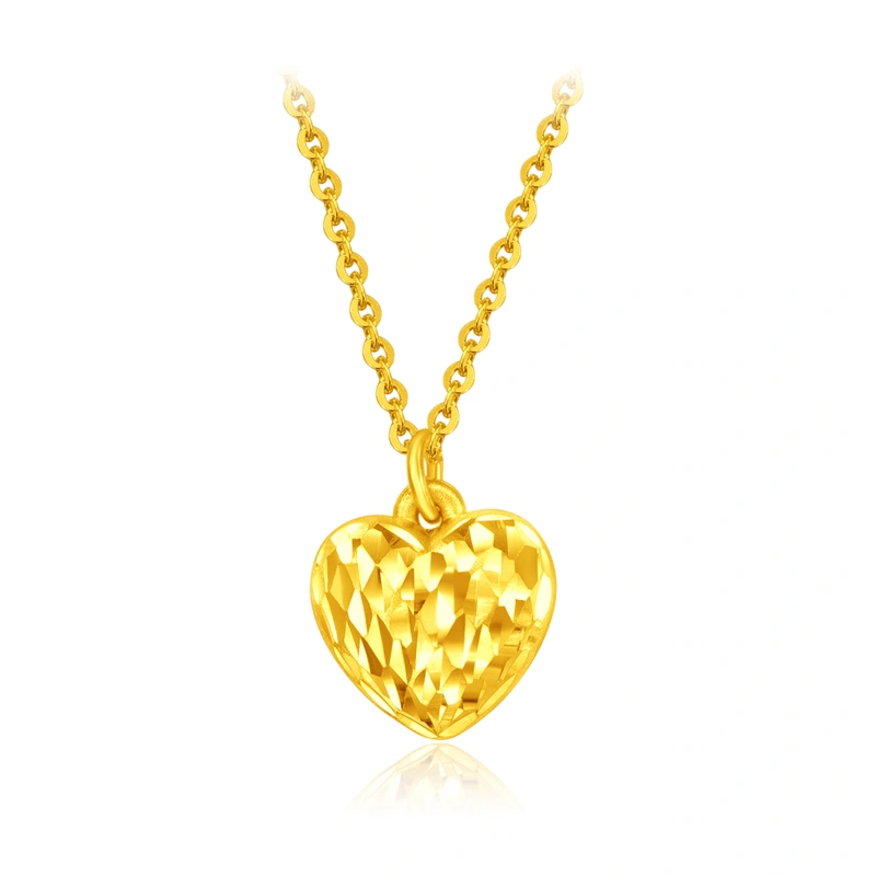 Heart Shaped 999 Gold necklace