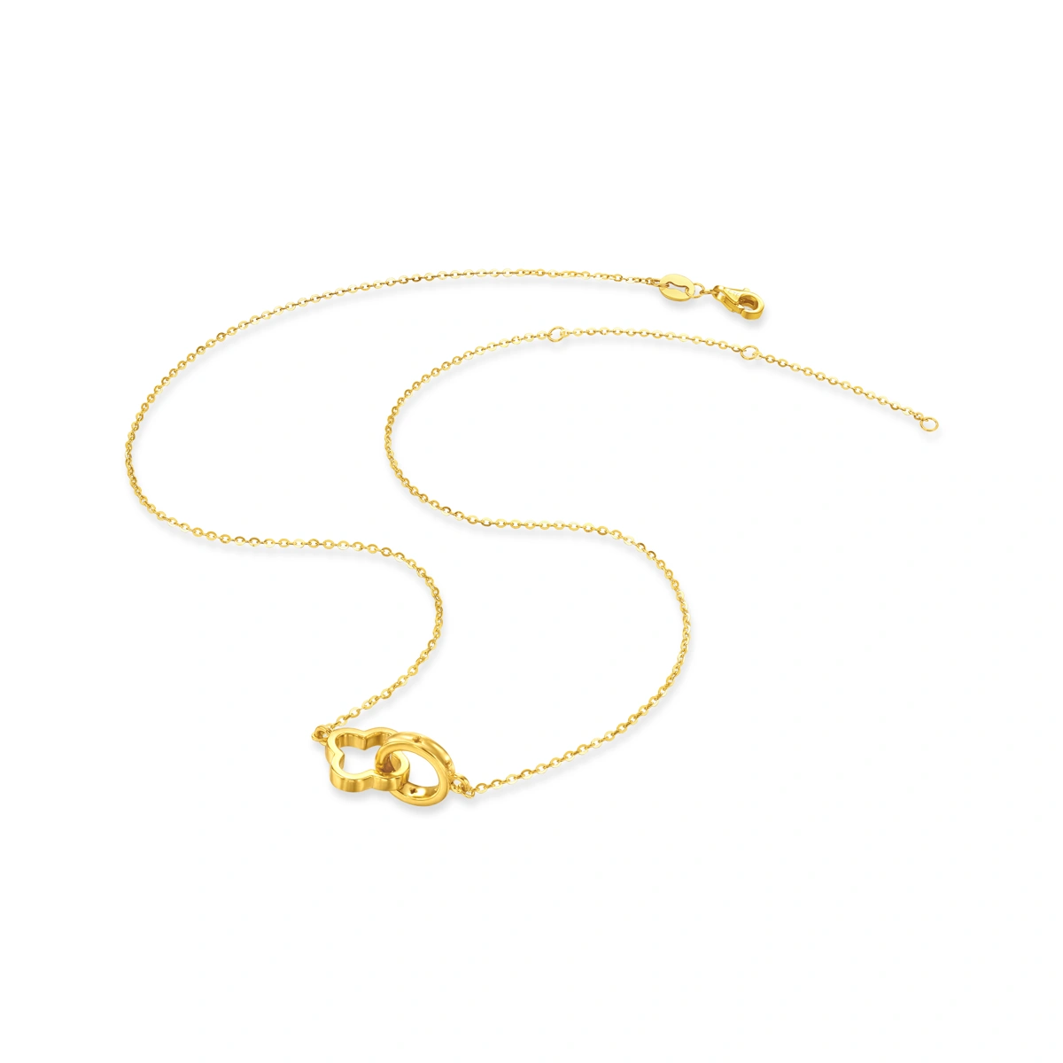 Lucky Four-Leaf Clover 999 Gold necklace
