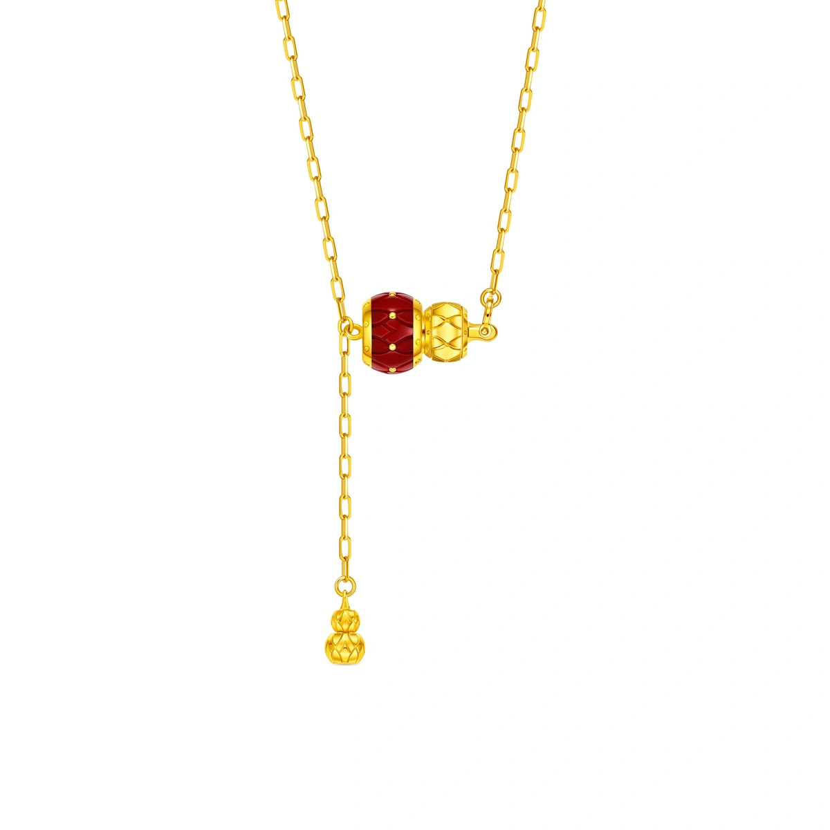 福祿鼓999足金工藝精品頸鏈
