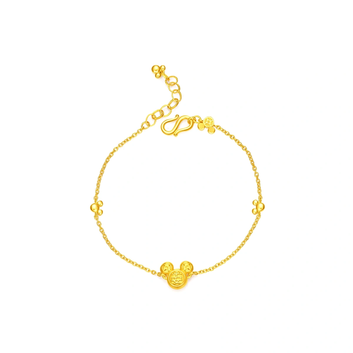 Mickey Mouse 999 Gold bracelet
