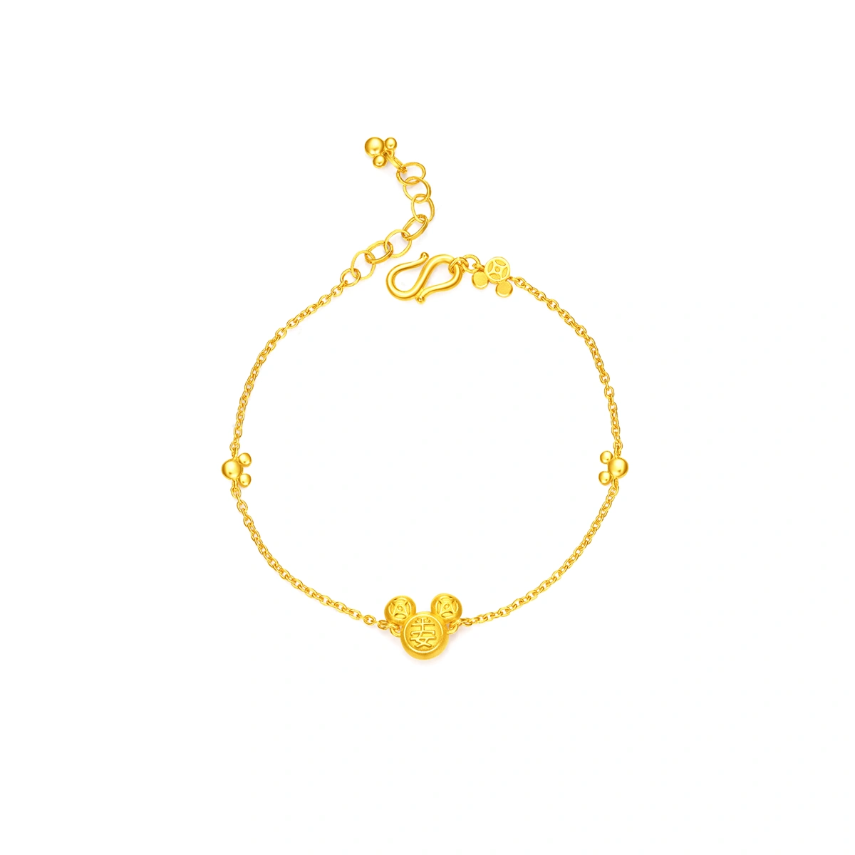 Mickey Mouse 999 Gold bracelet