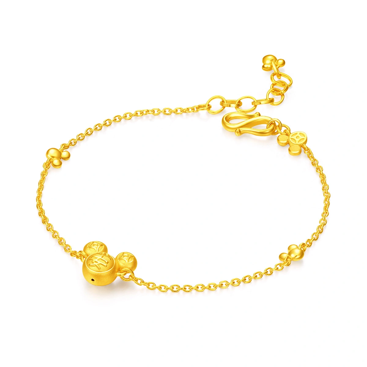 Mickey Mouse 999 Gold bracelet