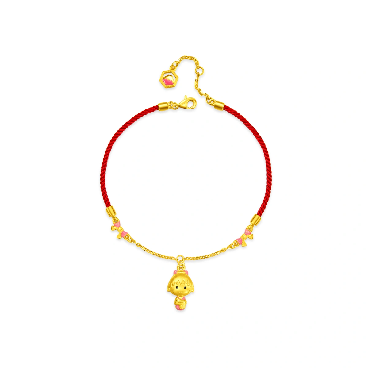Kokeshi Collection - Maruko Kokeshi 999 Gold bracelet