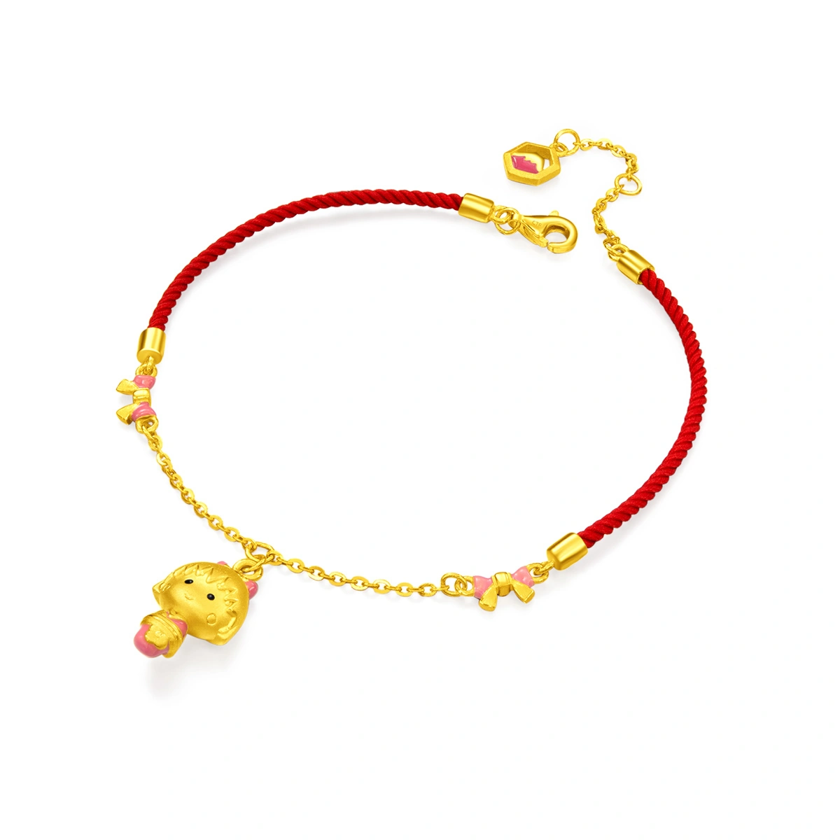 Kokeshi Collection - Maruko Kokeshi 999 Gold bracelet