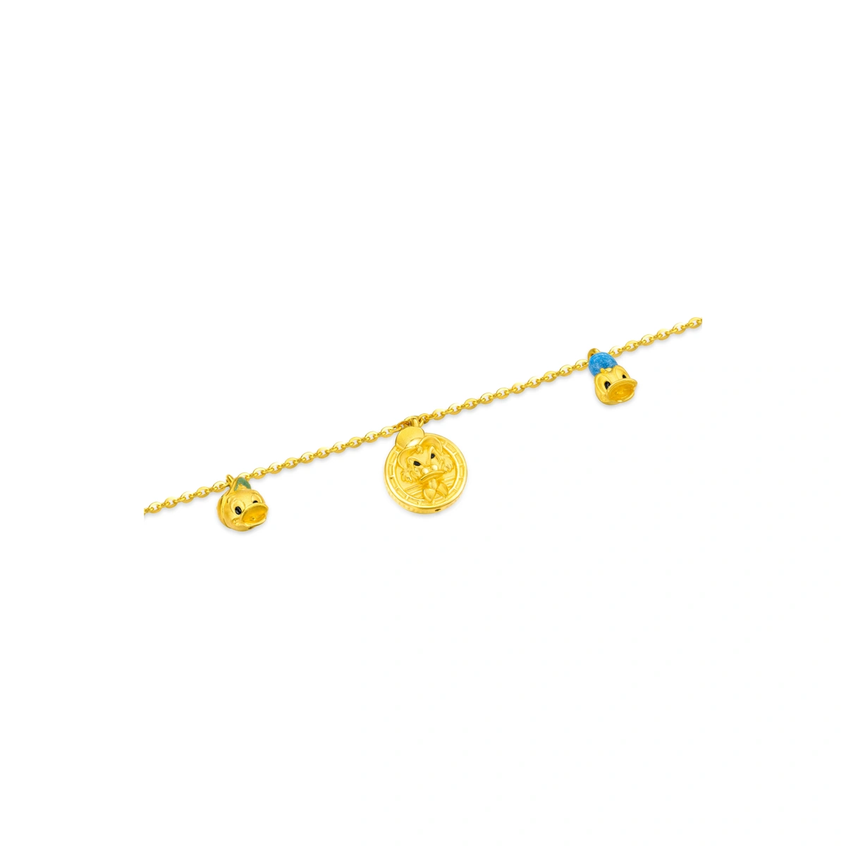 Donald Duck 999 Gold bracelet