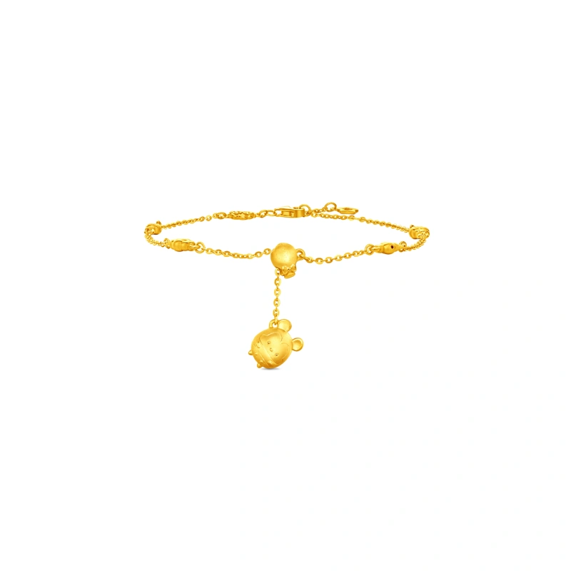 Mickey Mouse 999 Gold bracelet