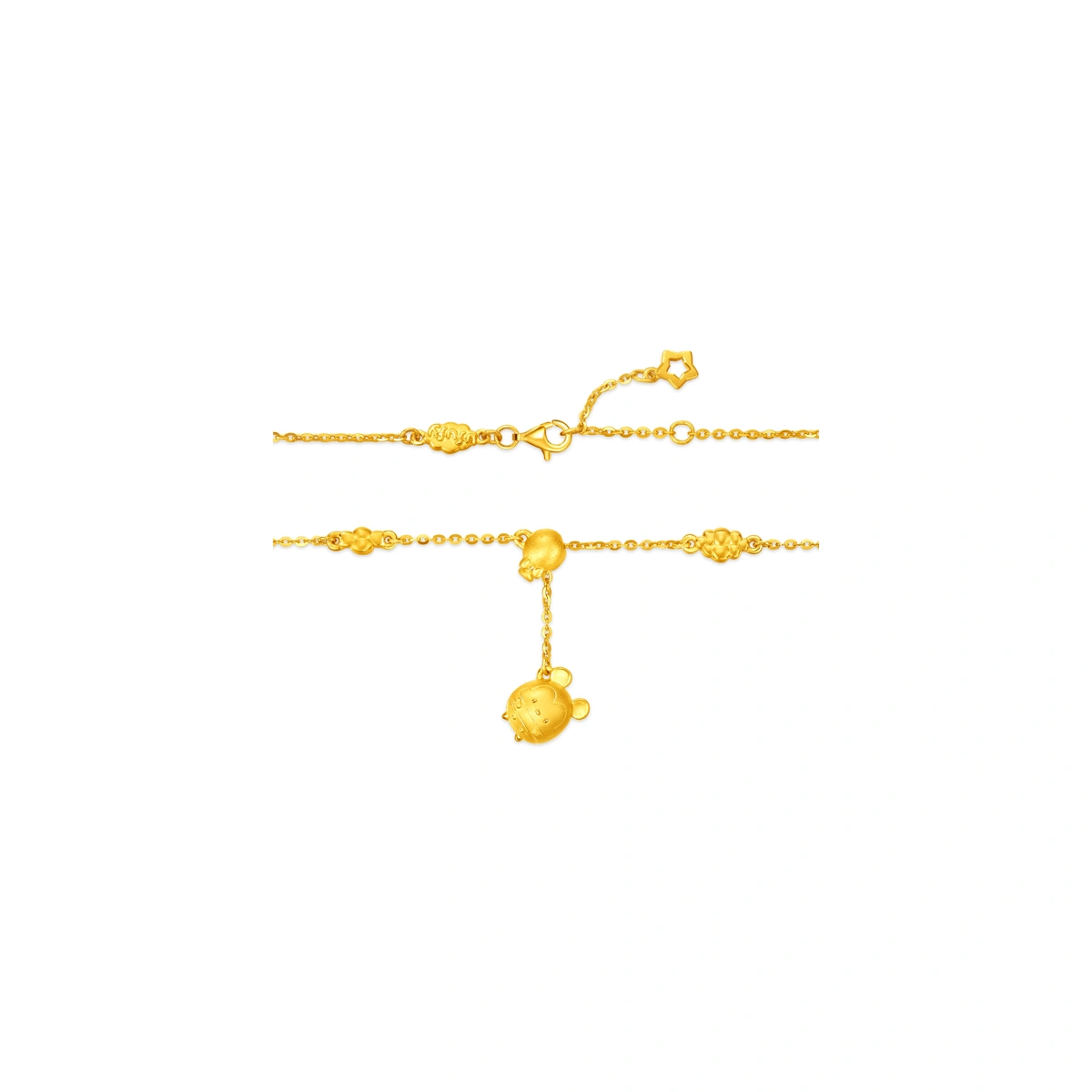 Mickey Mouse 999 Gold bracelet