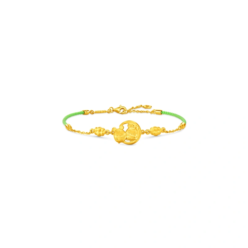 Mickey Mouse & Minnie Mouse 999 Gold bracelet