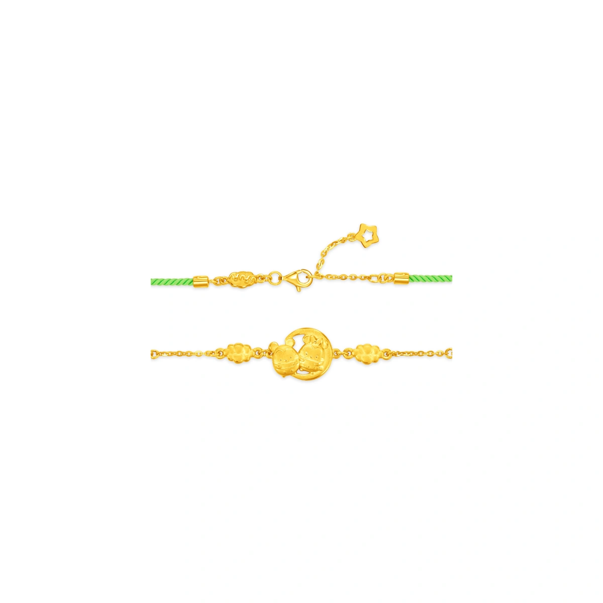 Mickey Mouse & Minnie Mouse 999 Gold bracelet