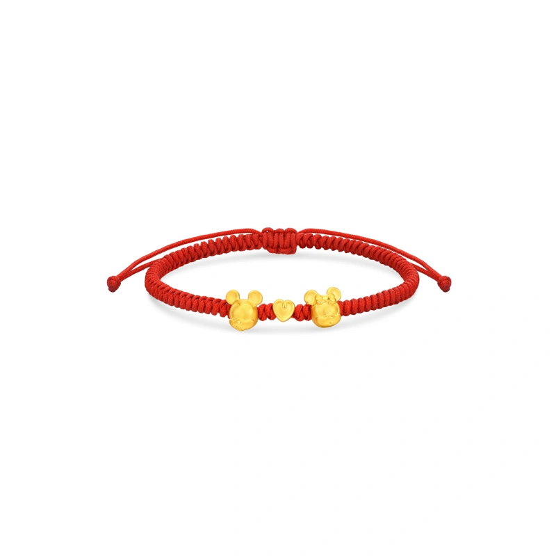 Mickey Mouse & Minnie Mouse 999 Gold bracelet