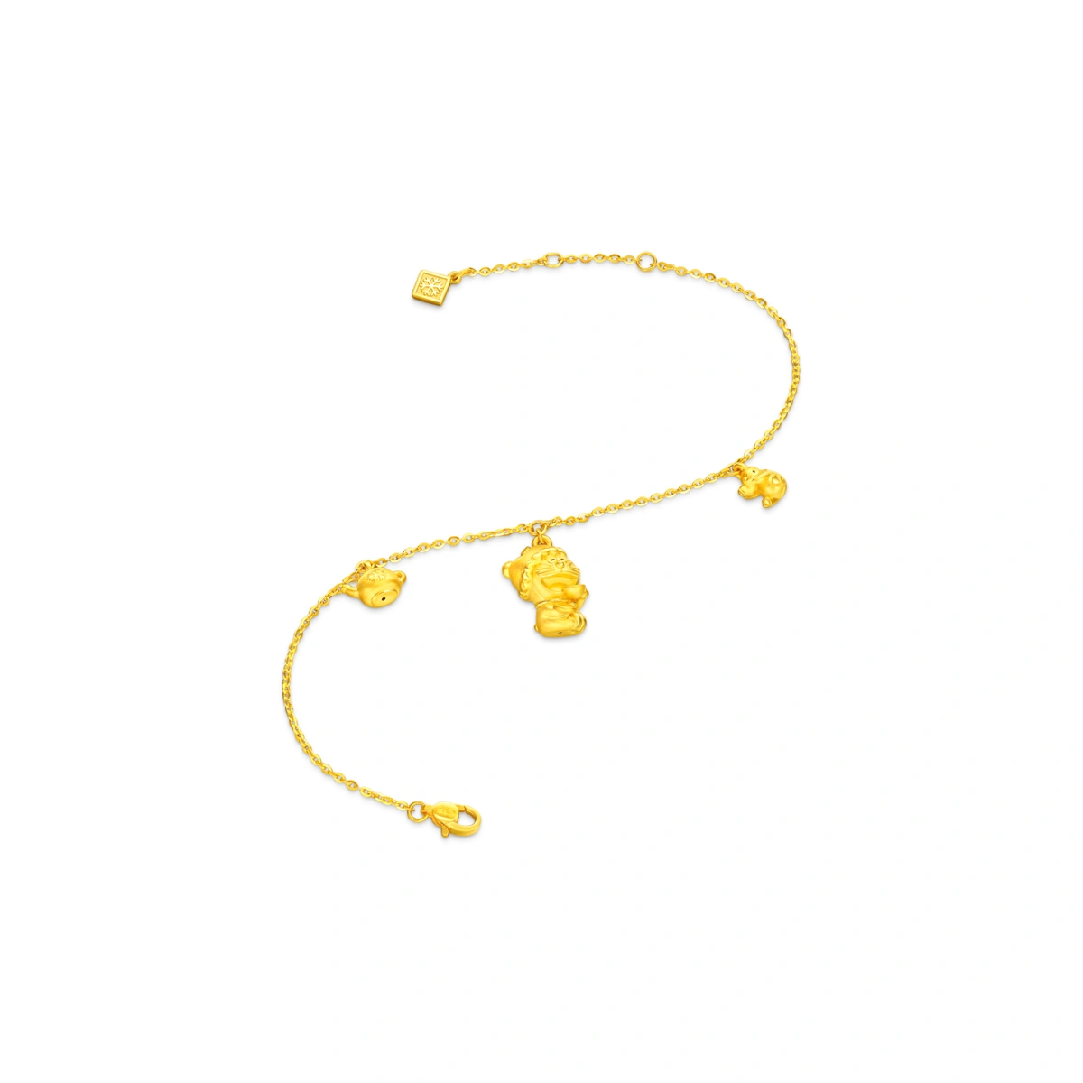 冬日系列 – 多啦A夢999足金工藝精品手鏈