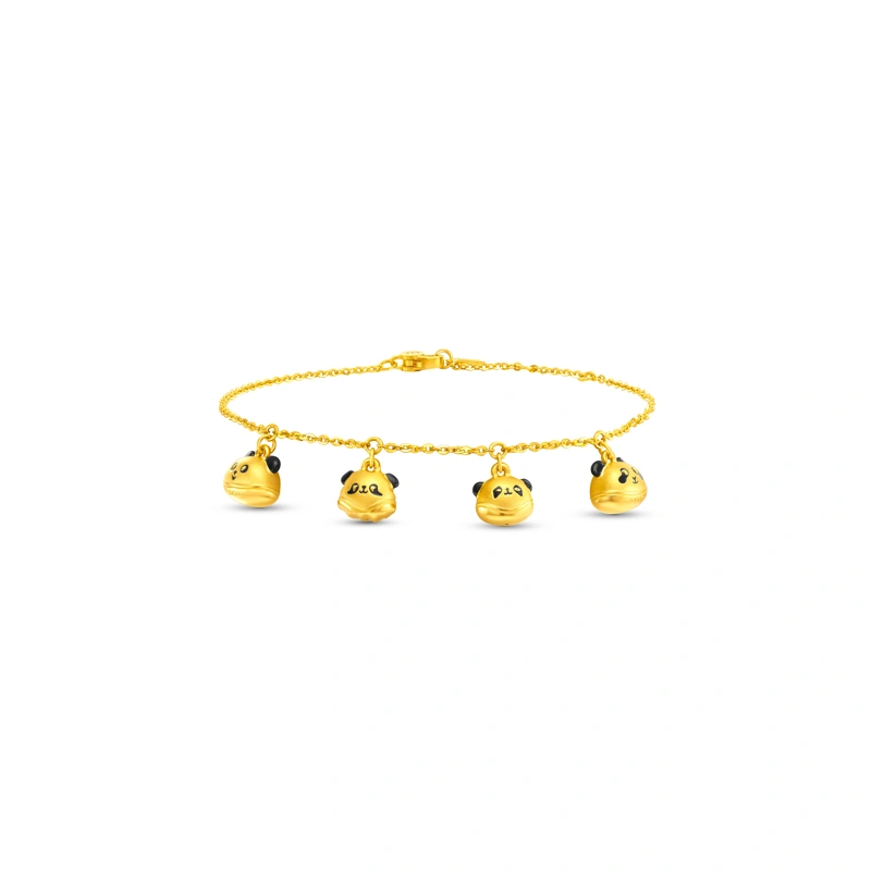 Panda Quartet 999 Gold bracelet