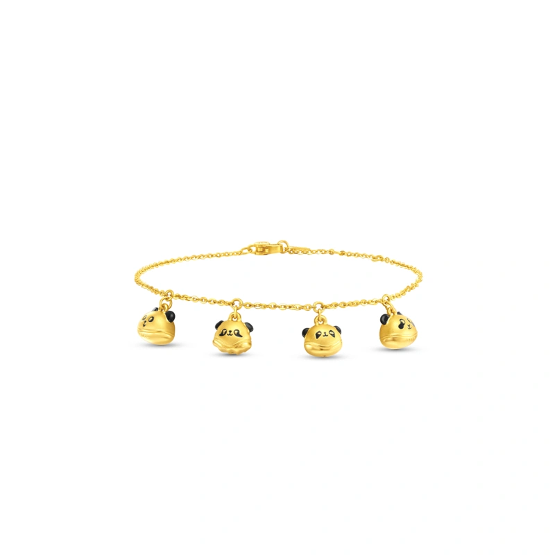 Panda Quartet 999 Gold bracelet