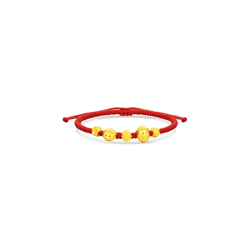 Maruko and Grandpa 999 Gold bracelet