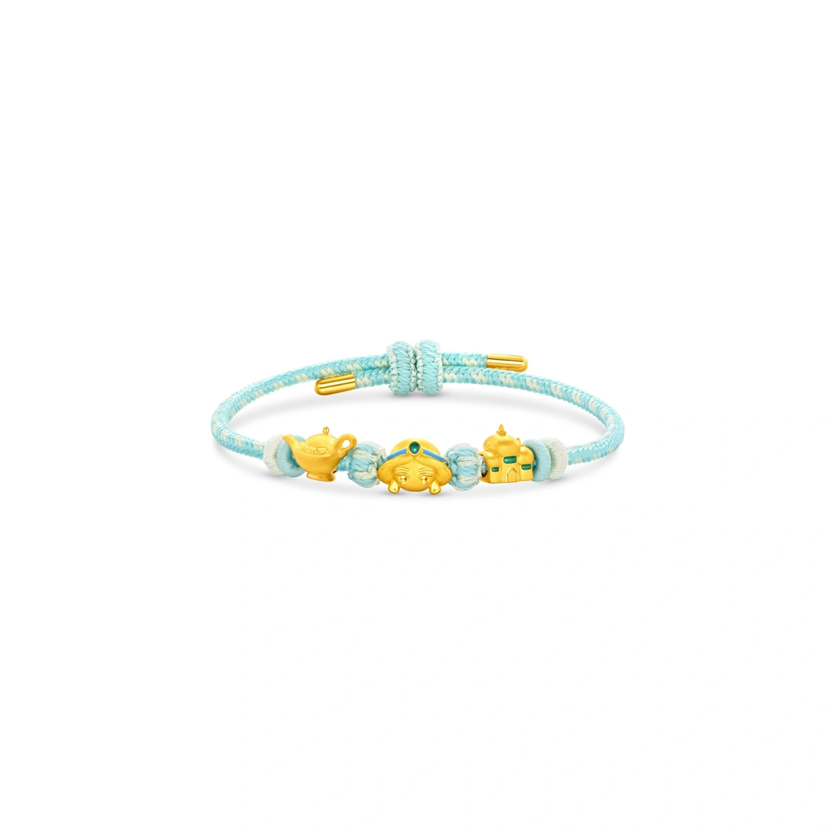 Jasmine/ Magic Lamp/ Castle 999 Gold bracelet