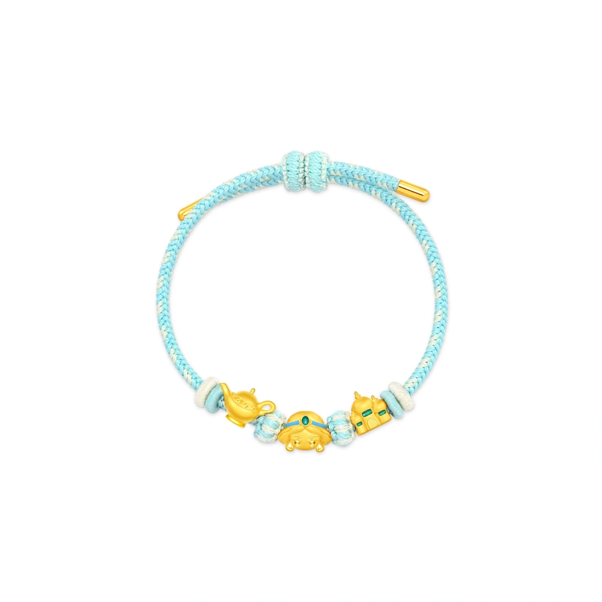 Jasmine/ Magic Lamp/ Castle 999 Gold bracelet