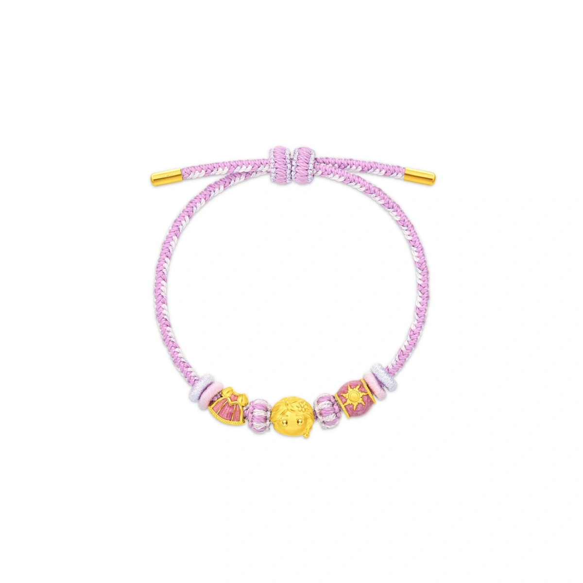 Rapunzel/ Princess Dress/ Sun Totem 999 Gold bracelet