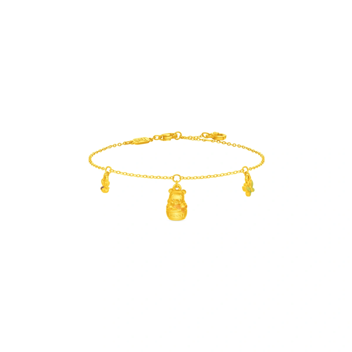 Winnie the Pooh Honey Pot 999 Gold bracelet