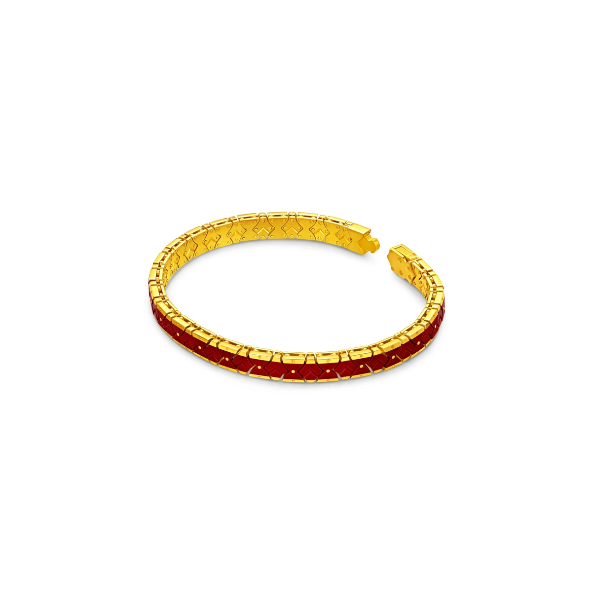 福祿鼓999足金工藝精品手鏈