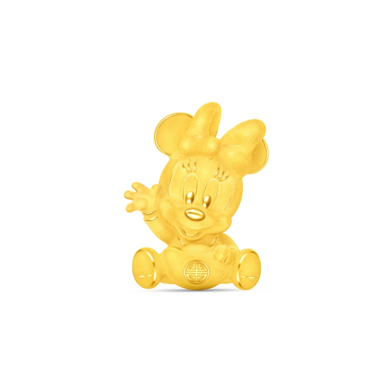 米妮老鼠999.9黃金工藝精品擺件