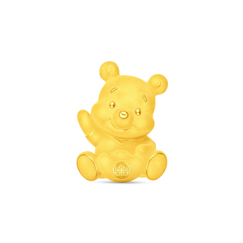 小熊維尼999.9黃金工藝精品擺件